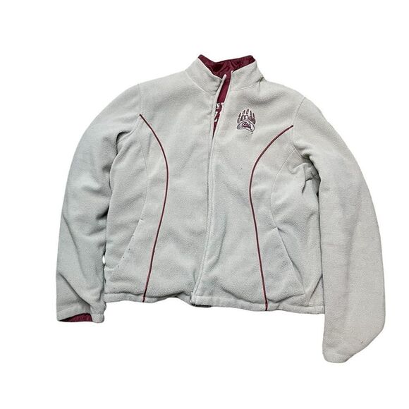 UNIVERSITY OF MONTANA GRIZZLIES Jacket Maroon Size Large - Picture 8 of 13